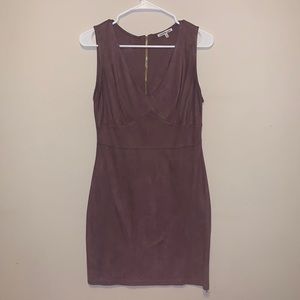 Charlotte Russe Suede Mauve Dress